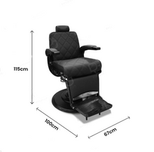 Load image into Gallery viewer, Professional Barber Gents Cutting Chair 002 – Black
