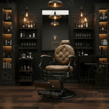 Load image into Gallery viewer, Barber Hair Cutting Chair – Old Brown
