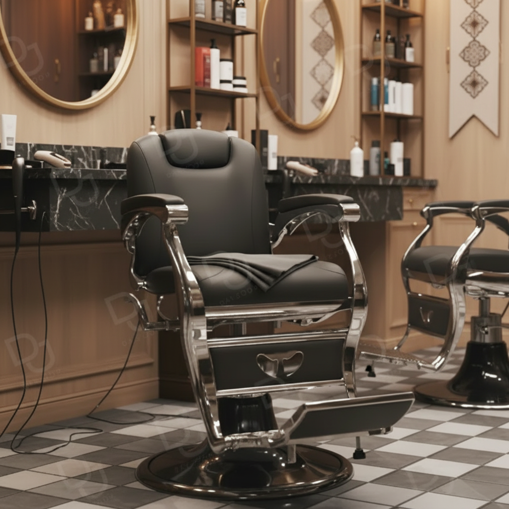 Barber Gents Salon Hair Cutting Chair – Black 8818