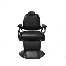 Load image into Gallery viewer, Professional Gents Barber Chair – Black Reclining Hydraulic Salon Chair
