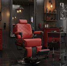 Load image into Gallery viewer, Barber Gents Salon Hair Cutting Chair Red
