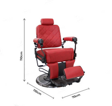 Load image into Gallery viewer, Barber Gents Salon Hair Cutting Chair Red
