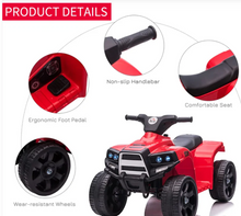 Load image into Gallery viewer, Kids Ride on Electric Quad 6V ATV for 18-36 months
