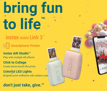 Load image into Gallery viewer, Fujifilm Instax Mini Link 3 Smartphone Printer – Clay White [Bundle]
