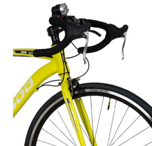 Load image into Gallery viewer, Mogoo Bolt 22-Inch Road Bike | 22-Inch Wheel Size | Adjustable Seat | Shimano Gears | For Adults |Yellow Color
