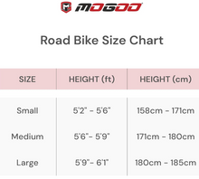 Load image into Gallery viewer, Mogoo Bolt 22-Inch Road Bike | 22-Inch Wheel Size | Adjustable Seat | Shimano Gears | For Adults |Yellow Color
