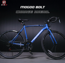 Load image into Gallery viewer, Mogoo Bolt 22-Inch Road Bike | 22-Inch Wheel Size | Adjustable Seat | Shimano Gears | For Adults |Yellow Color
