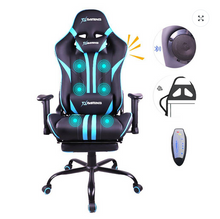 تحميل الصورة إلى عارض المعرض، AM503 Ultimate Gaming and Massage Chair with Bluetooth Speaker and Footrest
