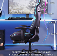 تحميل الصورة إلى عارض المعرض، AM503 Ultimate Gaming and Massage Chair with Bluetooth Speaker and Footrest
