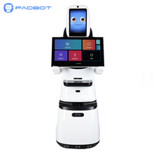 Load image into Gallery viewer, PadBot X3 Dual-Screen Showroom &amp; Reception Robot For Government and Private sector offices
