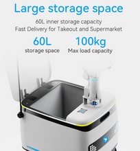 Load image into Gallery viewer, Alpha Robotics Waterproof Delivery Robot – Pizza, Coffee, Burgers For Malls Airports Hotels Golf clubs Theme parks
