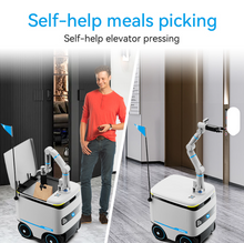 Load image into Gallery viewer, Alpha Robotics Waterproof Delivery Robot – Pizza, Coffee, Burgers For Malls Airports Hotels Golf clubs Theme parks
