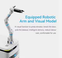 Load image into Gallery viewer, Alpha Robotics Waterproof Delivery Robot – Pizza, Coffee, Burgers For Malls Airports Hotels Golf clubs Theme parks
