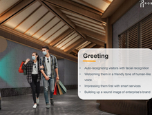 Load image into Gallery viewer, Intelligent Autonomous Commercial Reception Robot for Hotels Smart Chat gpt Humanoid Advertising Guide Rail App-Controlled Video
