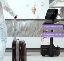Load image into Gallery viewer, Intelligent Autonomous Commercial Reception Robot for Hotels Smart Chat gpt Humanoid Advertising Guide Rail App-Controlled Video
