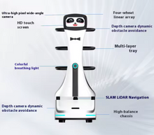 Load image into Gallery viewer, AI Food Delivery &amp; Service Robot – Smart Hospitality Robot for Restaurants &amp; Hotels
