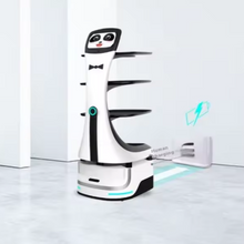 Load image into Gallery viewer, AI Food Delivery &amp; Service Robot – Smart Hospitality Robot for Restaurants &amp; Hotels
