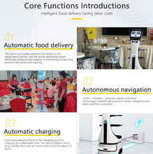 Load image into Gallery viewer, AI Food Delivery &amp; Service Robot – Smart Hospitality Robot for Restaurants &amp; Hotels
