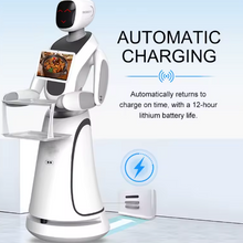 Load image into Gallery viewer, 6-Axis Intelligent Waiter Robot – Advanced Delivery &amp; Service Automation for Restaurants and Malls

