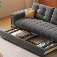 تحميل الصورة إلى عارض المعرض، Pull-Out Sofa Bed, Convertible Sleeper Couch with Storage Box

