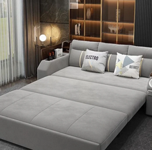 تحميل الصورة إلى عارض المعرض، Smart 2-in-1 Extendable Sofa Bed with Storage &amp; Bluetooth
