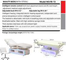 Load image into Gallery viewer, Beauty Saloon Adjustable Medical Facial Bed
