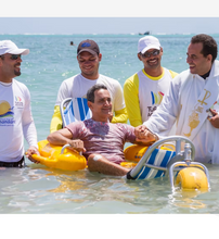 Load image into Gallery viewer, WaterWheels Floating Water Wheelchair
