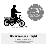 تحميل الصورة إلى عارض المعرض، Mogoo Hauler Adult Tricycle – 24 Inch Utility Cargo Trike
