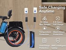 تحميل الصورة إلى عارض المعرض، Kugoo Adults Electric Trike 48V 15Ah 750W
