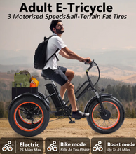 تحميل الصورة إلى عارض المعرض، Kugoo Adults Electric Trike 48V 15Ah 750W
