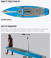 Load image into Gallery viewer, HOBIE Mirage Eclipse Dura 12.0 – Blue  stand-up pedal board
