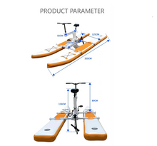 Load image into Gallery viewer, Floating Inflatable Hydro Waterbike Water Bicycle Bike Pedal Boats Floating Bicycle
