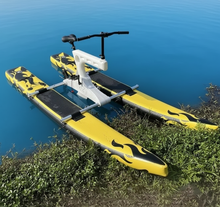 Load image into Gallery viewer, Single Person Water Inflatable Bicycle Water Pedal Bicycle Water Bike Sea Bike
