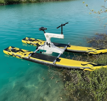 Load image into Gallery viewer, Single Person Water Inflatable Bicycle Water Pedal Bicycle Water Bike Sea Bike
