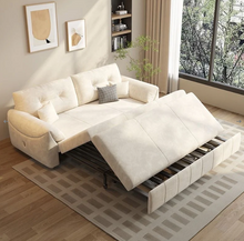 Load image into Gallery viewer, Luxury Multifunctional Sofa Bed with Storage – Soft Fabric, Easy Pull-Out Mechanism, Perfect for Compact Living Spaces
