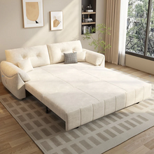 Load image into Gallery viewer, Luxury Multifunctional Sofa Bed with Storage – Soft Fabric, Easy Pull-Out Mechanism, Perfect for Compact Living Spaces
