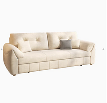 Load image into Gallery viewer, Luxury Multifunctional Sofa Bed with Storage – Soft Fabric, Easy Pull-Out Mechanism, Perfect for Compact Living Spaces
