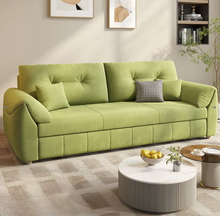 Load image into Gallery viewer, Luxury Multifunctional Sofa Bed with Storage – Soft Fabric, Easy Pull-Out Mechanism, Perfect for Compact Living Spaces
