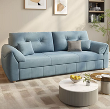 Load image into Gallery viewer, Luxury Multifunctional Sofa Bed with Storage – Soft Fabric, Easy Pull-Out Mechanism, Perfect for Compact Living Spaces
