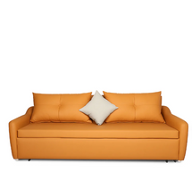 Load image into Gallery viewer, Modern leather sofa bed dual-purpose living room cream simple small apartment multi-functional storage
