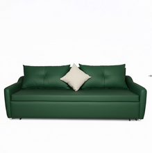 Load image into Gallery viewer, Modern leather sofa bed dual-purpose living room cream simple small apartment multi-functional storage

