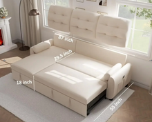 Load image into Gallery viewer, Sectional Sofa Couch Sleeper Sofa Bed with Reversible Storage Chaise Pull Out Couch
