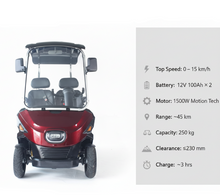 Load image into Gallery viewer, Electric Golf Mobility Scooter 02 Seater

