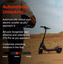 Load image into Gallery viewer, Segway E kick scooter ZT3 Pro
