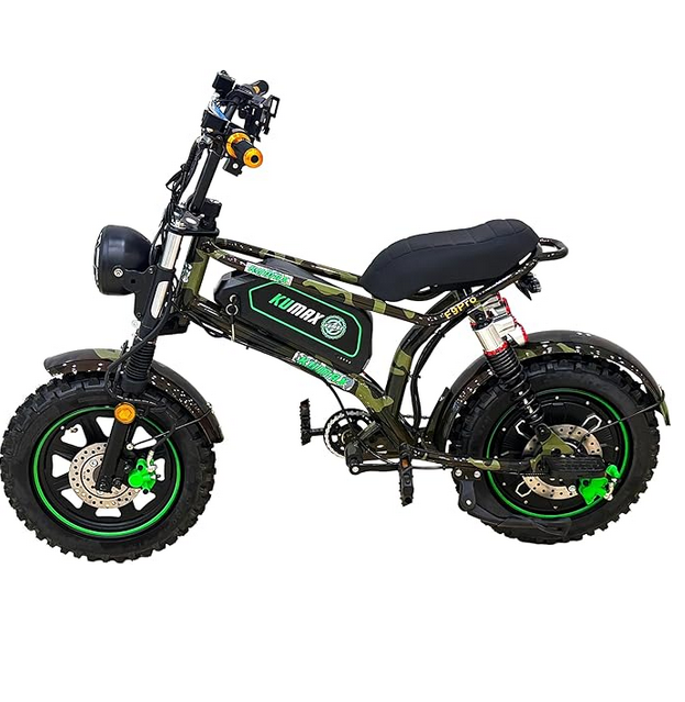 Electric Fat Tire Bike, Military Camo Design Age 12+