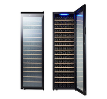 تحميل الصورة إلى عارض المعرض، Premium 110-Bottle Wine Cooler: Precision Cooling, Compact Design, and Ultra-Quiet Operation
