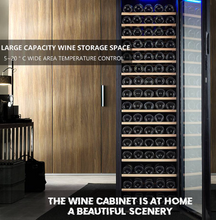 تحميل الصورة إلى عارض المعرض، Premium 110-Bottle Wine Cooler: Precision Cooling, Compact Design, and Ultra-Quiet Operation
