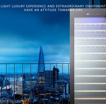 تحميل الصورة إلى عارض المعرض، Premium 110-Bottle Wine Cooler: Precision Cooling, Compact Design, and Ultra-Quiet Operation
