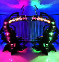 تحميل الصورة إلى عارض المعرض، Reclining Zero Gravity Computer Workstation-Heat Massage, RGB Swivel, Foot Rest
