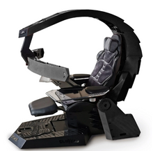 تحميل الصورة إلى عارض المعرض، Reclining Zero Gravity Computer Workstation-Heat Massage, RGB Swivel, Foot Rest
